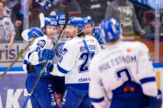 Leksands Patrick Cehlin jublar