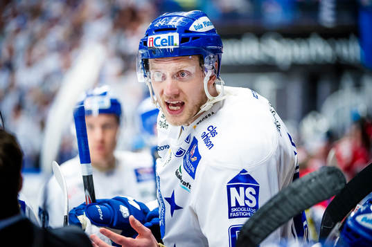 Leksands Johan Ryno deppar i båset