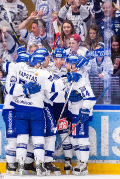 Leksands Tomi Sallinen jublar