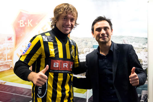 Diego Lugano och Johan Lind