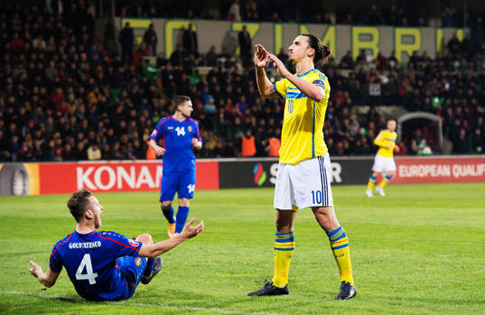 Moldaviens Victor Golovatenco och Sveriges Zlatan