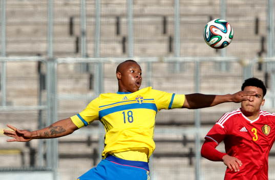 Bläddra bland fler bilder av Fotboll, EM-kval, P19, Sverige - Belgien