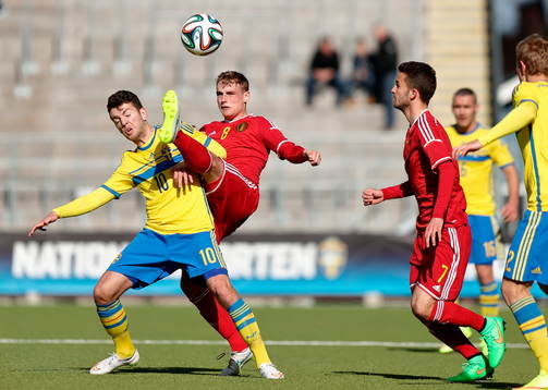 Sveriges Erdal Rakip och Belgiens Senne Veriebst