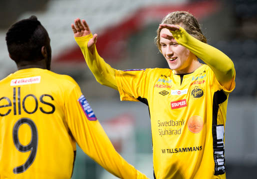 Örebro U19 (vitt) mot elfsborg U19 (gult) som gör 0-1