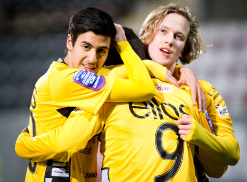 Örebro U19 (vitt) mot elfsborg U19 (gult) som gör 0-1
