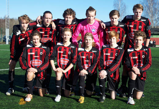 Lagbild på Hudiksvalls FFF U16 lag