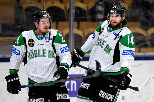 Rögles Peter LeBlanc och Jordan Smotherman värmer upp