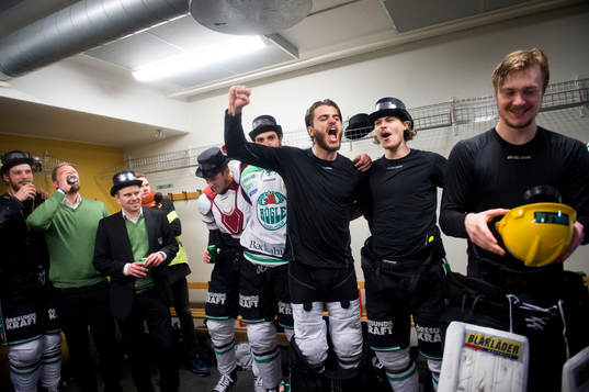 Rögles Almen Bibic, Emil Molin och målvakt Lars Volden