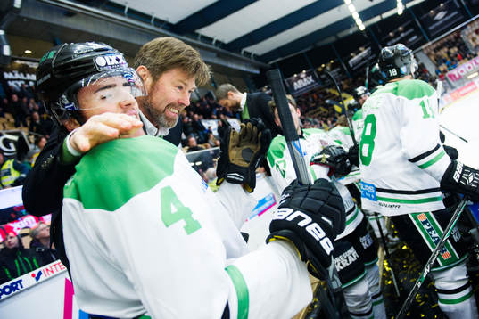 Rögles assisterande tränare Gunnar Persson och Alen Bibic