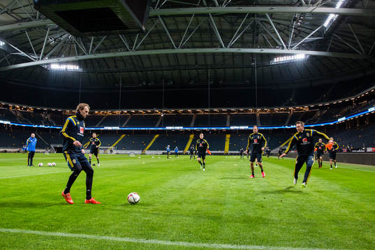 Sveriges Ola Toivonen och Kim Källström