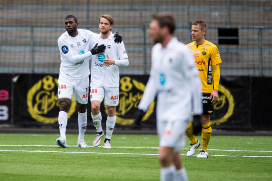 ODDs målgörare Simon Lundevall (v) och Ole Jørgen