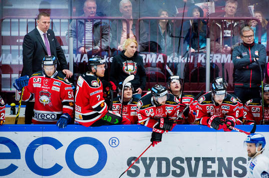 Malmö Redhawks spelare deppar
