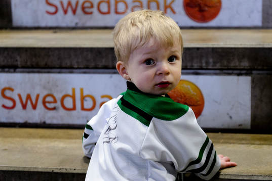 En ung Rögle Supporter