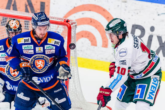 Växjös Eddie Larsson och Frölundas Mattias Janmark