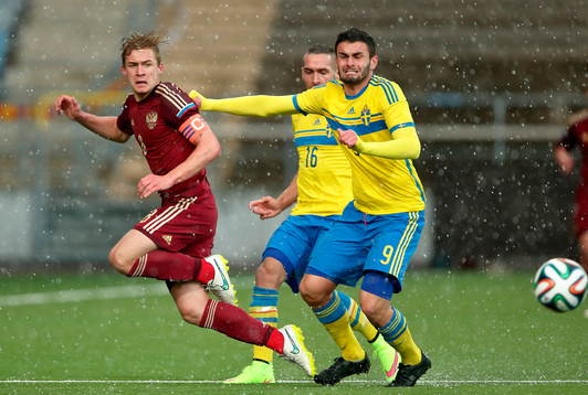 Rysslands Dmitriy Barinov och Sveriges Valmir Berisha