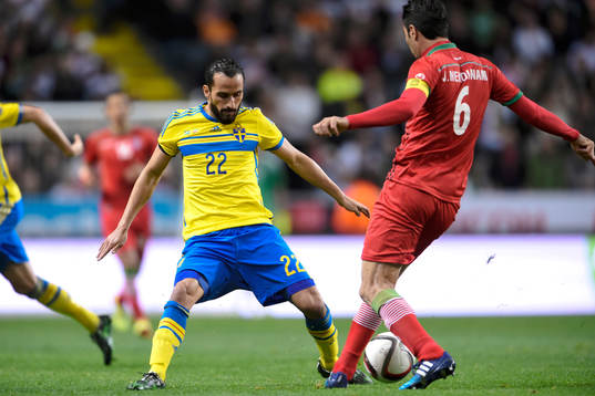 Sveriges Erkan Zengin och Irans Javad Nekounam
