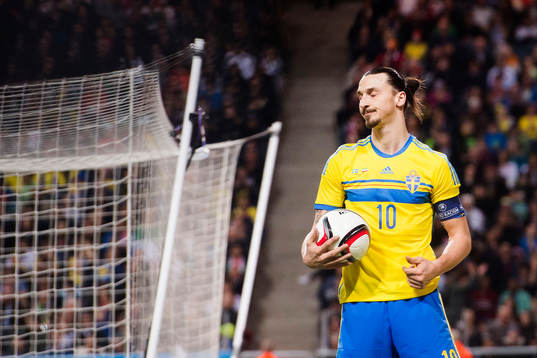 Sveriges Zlatan Ibrahimovic deppar