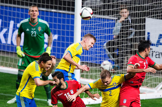 Sveriges Albin Ekdal, Pontus Wernbloom och Pierre Bengtsson