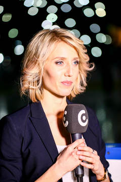 Cmores reporter Lovisa Giertta