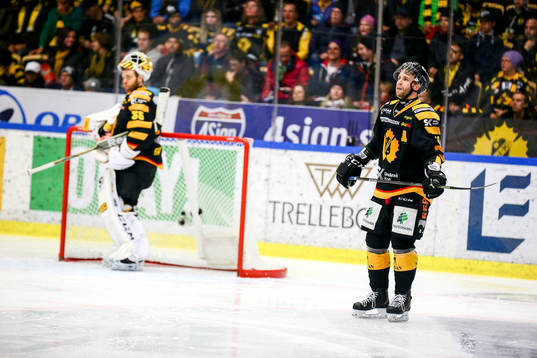 Skellefteås Pontus Petterström och målvakt Markus