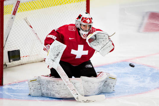 Schweiz målvakt Florence Schelling i kvartsfinalen