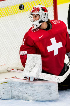Schweiz målvakt Florence Schelling i kvartsfinalen