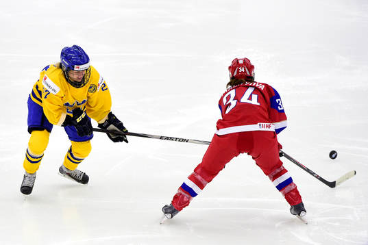 Sveriges Emma Nordin och Rysslands Svetlana Tkachyova i