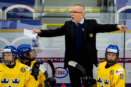 Sveriges förbundskapten Leif Boork i kvartsfinalen