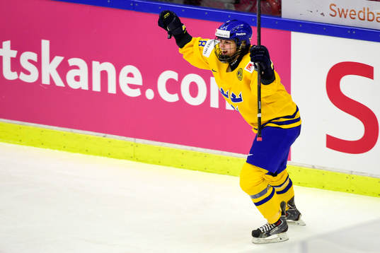 Sveriges Anna Borqvist jublar