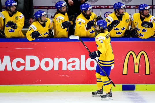 Sveriges Anna Borqvist jublar