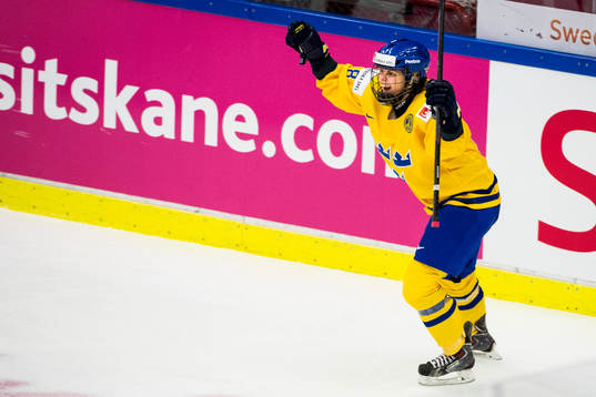 Sveriges Anna Borqvist jublar