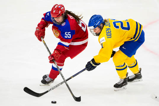 Rysslands Galina Skiba och Sveriges Erica Udén Johansson i