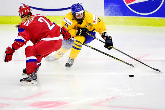 Sveriges Jenni Asserholt  i kvartsfinalen