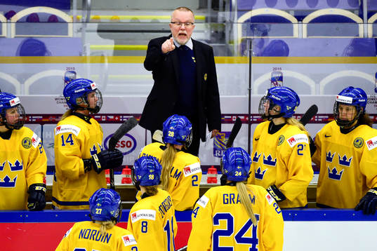 Sveriges förbundskapten Leif Boork i kvartsfinalen