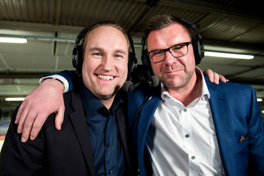 s kommentatorer Chris Härenstam och Patrik Ross