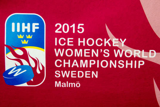 Reklam för dam-VM i ishockey