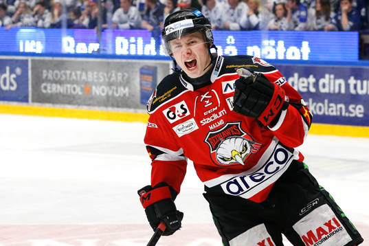 Malmö Redhawks Jens Henrik Tönjum jublar