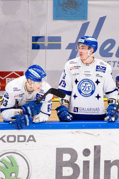 Leksands Fredrik Händemark och Tobias Forsberg deppar i