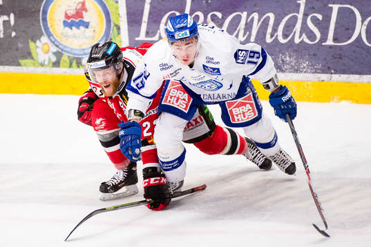 Malmö Redhawks Jeremias Augustin och Leksands Tobias