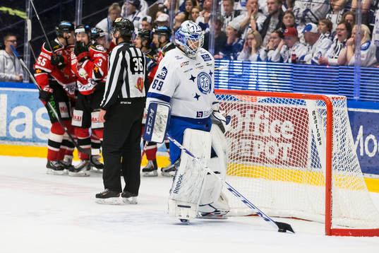 Leksands målvakt Oscar Alsenfelt depp