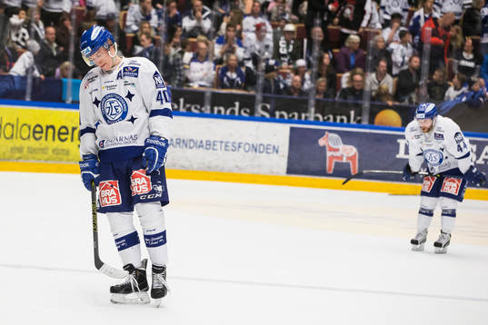 Leksands Tomi Sallinen deppar ishockeymatchen i kvalet till