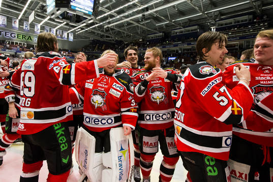 Malmös spelare jublar