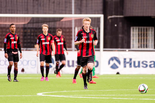 Brommapojkarnas Gustav Sandberg Magnusson deppar