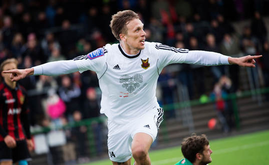 Östersunds Bobo Sollander Jansson jublar