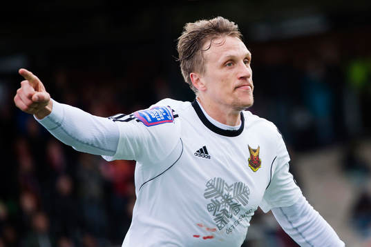Östersunds Bobo Sollander Jansson jublar