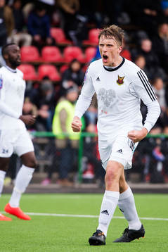 Östersunds Bobo Sollander Jansson jublar