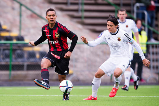 Brommapojkarnas Seth Hellberg och Östersunds Sebastian