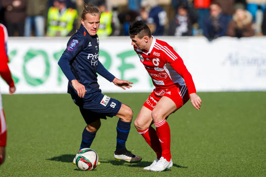 Utsiktens Jesper Westermark och Degerfors Fuad Hyseni