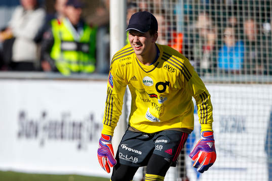 Degerfors målvakt August Strömberg