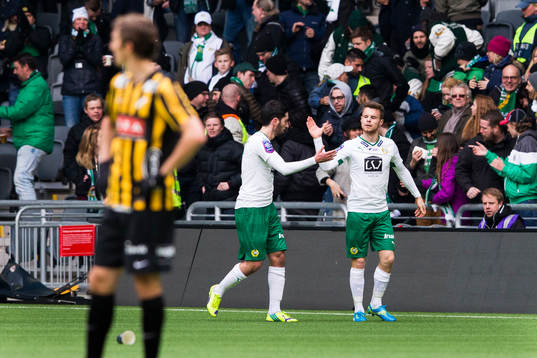 Hammarbys Måns Söderqvist gör 2-0 för Hammarby och